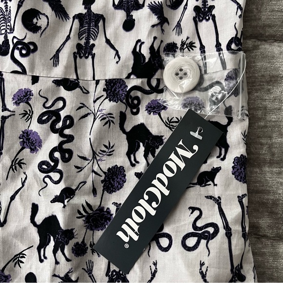 NWT, ModCloth Halloween Print Cotton Crop Tank Top, Sz 8 - Picture 10 of 11